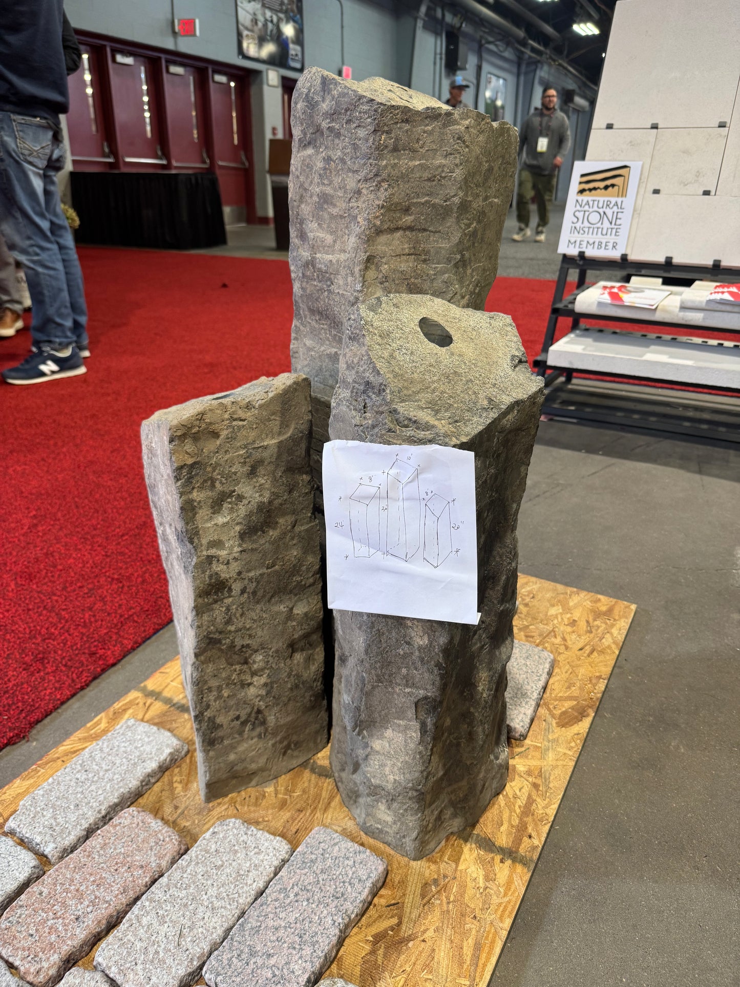 Triple Handcrafted "Basalt" Fountain Kit